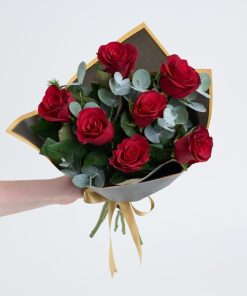 at4030-1-8dd33dea3fab70a-658ab07b 7'li Kırmızı Gül Buketi